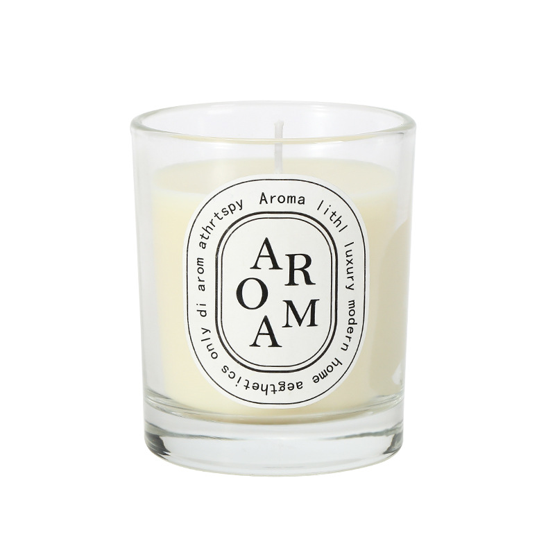 Wholesale Custom Fragrance Classical Soy Wax Glass Jar Scented Candle For Home Decor