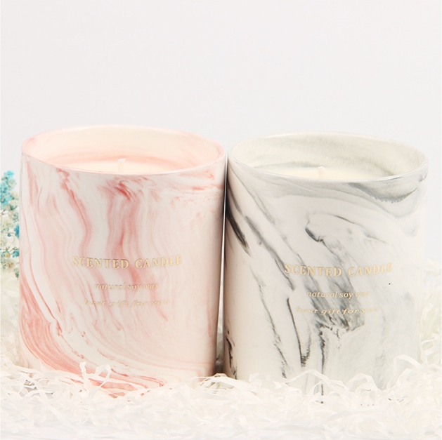 Marble Ceramic Scented Candle