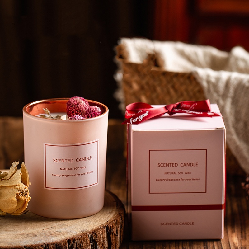 Luxury Pink Scented Candle