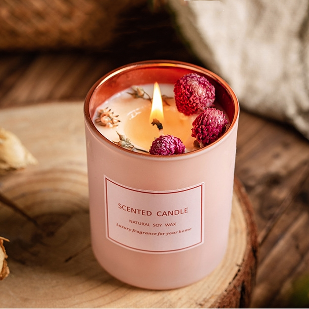 Luxury Pink Scented Candle