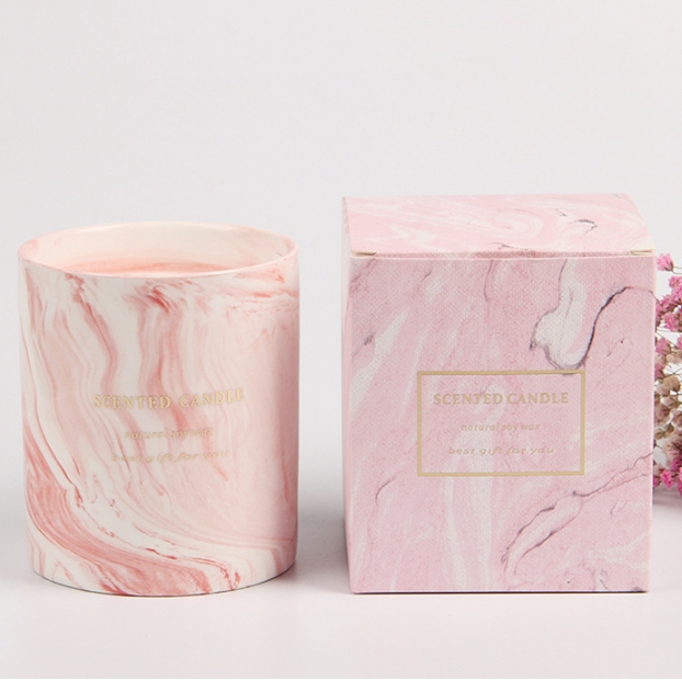 Marble Ceramic Scented Candle